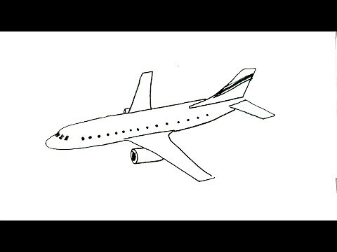 How to draw an aeroplane- in easy steps Advanced.Tutorial of drawing technique