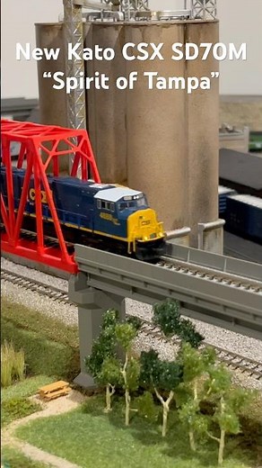 New #Kato N Scale #CSX SD70M Review is Live on the Channel! #nscale #modeltrains #locomotive #trains