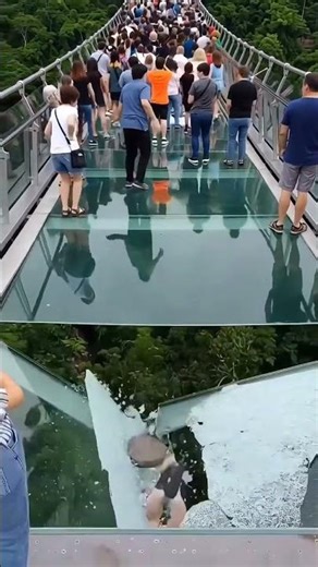 Unbelievable AI: Reality-Bending Glass Bridge Collapse