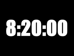 8 HOUR 20 MINUTE TIMER • 500 MINUTE COUNTDOWN TIMER ⏰ LOUD ALARM ⏰