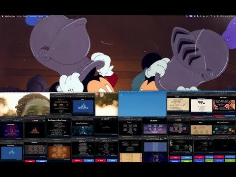 All Walt Disney Animation Studios end credits at once [December 1937 - November 2025]