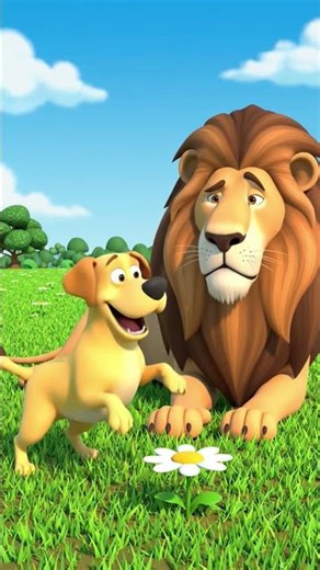 Depressed Lion vs Loyal Dog 🦁🐶 | Emotional Cartoon Story”#shorts #ytshorts #youtubeshorts