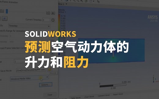 使用 SOLIDWORKS Flow Simulation 预测空气动力体的升力和阻力