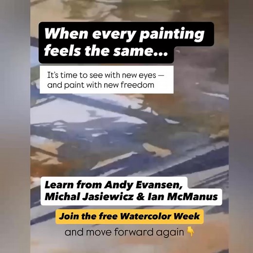 You paint. You have your favorite brushes, your colors, your sketchbooks. But lately, you catch yourself thinking: “All my paintings look the same…” “I practice a lot, but I don’t feel I’m growing.” It’s not a lack of skill — it’s a sign you’ve outgrown repetition. You don’t need another tutorial. You need a new way of seeing — freshness, flow, life in your art. Sometimes, to feel inspired again, all it takes is to see how masters see. During the Free 7-Day Online Watercolor Week by Artefacto, t