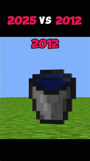 Minecraft 2025 vs 2012 #minecraft #shorts #gaming