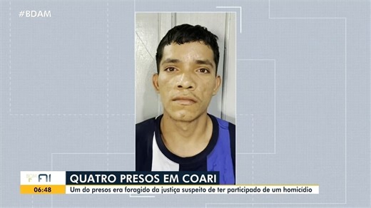 Quatro presos em Coari: um dos presos era foragido
