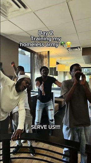 Training my homeless army 🪖😂