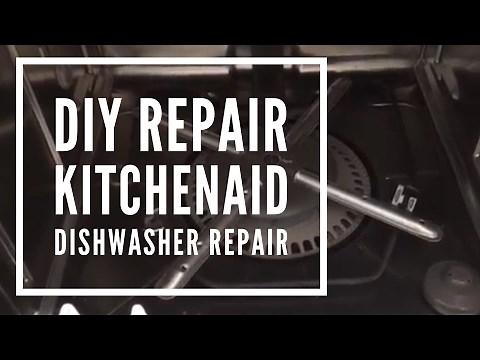 KitchenAid Dishwasher Repair- Not cleaning properly (clean out Filter)