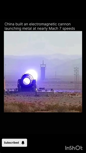 😱China’s Electromagnetic Cannon Launches Metal at Mach 7 😱 Railgun Power Explained #shorts #viral