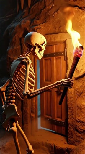 Skeleton Opened A Secret Door.What Happened Next Is Shocking