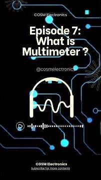 Episode 07: How to use Multimeter? #cosmelectronics #multimeter #testing #basicelectronic #education
