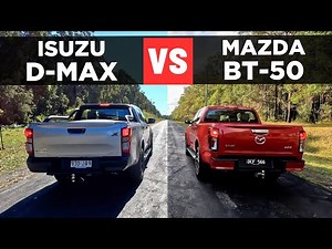 Drag Race: 2025 Isuzu D-Max vs Mazda BT-50 – 0-100 & comparison