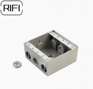 [Hot Item] 3/4" Electrostatic Spray Power Coated Weatherproof Box Two Gang Box
