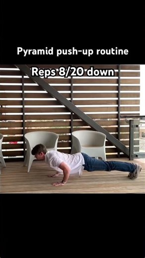 Pyramid pushups 8/20 #calisthenics #motivation #strength #workout