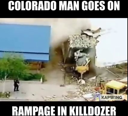 1.3M views · 18K reactions | On June 4, 2004, Marvin Heeymeyer unleashed his gigantic, armored, tank-like bulldozer upon the small town of Granby, Colorado. #flashbackfriday | I'm From Denver | Facebook