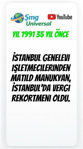 İstanbul genelevi işletmecilerinden Matild Manukyan, İstanbul'da vergi rekortmeni oldu.