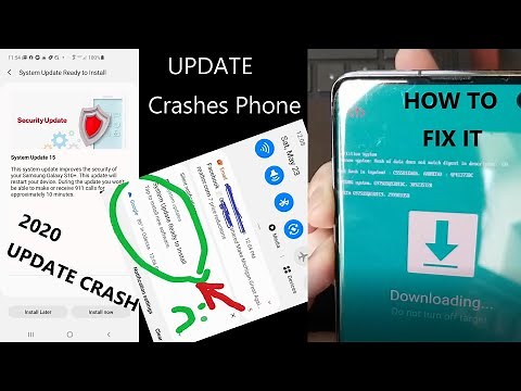 2020 Android System update crashes phone Blue Screen GALAXY 10 HOW TO FIX IT | Samsung and more