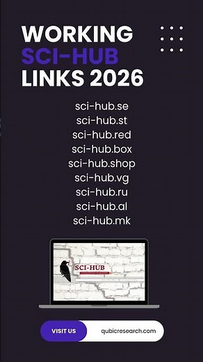 Working Sci-Hub links and Sci-Hub proxy for 2026!