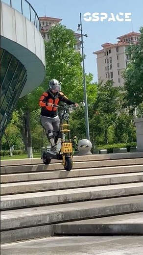 This E‑Scooter Easily Rides Down Stairs!｜Mars GS 7660 Test#GspaceMarsGS7660 #OffRoadScooter