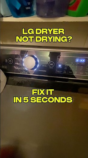 LG dryer not heating or drying? DYI fix #appliancerepair #lgdryer #myappliancecrew