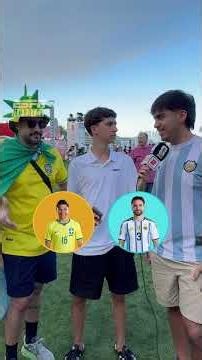 ¿QUIÉN TIENE MEJOR EQUIPO EN EL MUNDIAL, ARGENTINA O BRASIL? |🎬#ESPNMundial | #Shorts