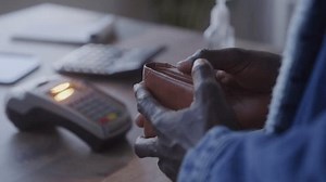 Closeup Customer Opening Wallet Handing Cashier Stock Footage Video (100% Royalty-free) 1101585659 | Shutterstock