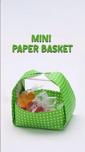 Mini Paper Basket 🧺✨ | DIY Cute Basket | Easy Paper Craft #Shorts