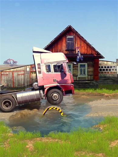 Episode63: Truck Spin Tire Mud Mercedes, Simulation Game #mudrunner #spintires #simulation