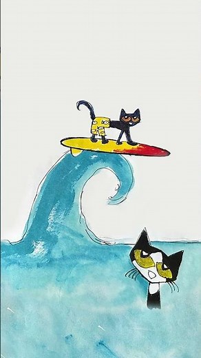 Pete the Cat - Pete at the Beach! Read aloud Book