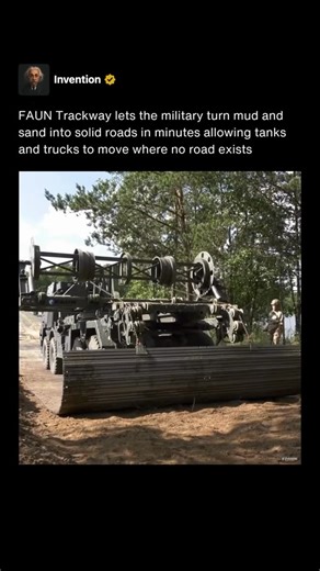 Invention | FAUN Trackway is a modular roadway system originally developed for military use to provide rapid access across soft or unstable terrain.... | Instagram