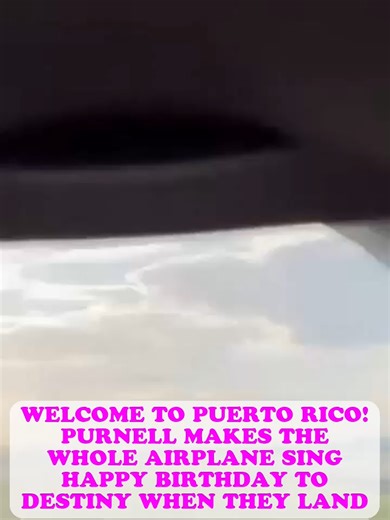 Welcome to Puerto Rico! Purnell makes the whole airplane sing Happy Birthday to Destiny when they land#kountrywayne #kountrywayneskits #viral #love