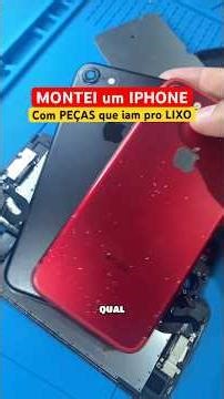 I BUILT AN IPHONE WITH PARTS FROM THE TRASH #technicalassistance #iphone #apple #technology #ente...