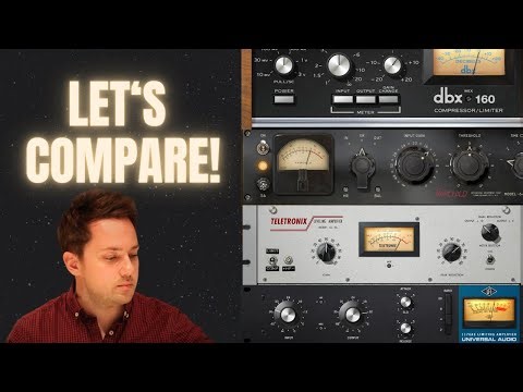 Comparing 4 Different Types of Compressors: Optical, Vari-mu, FET, VCA