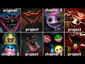 ALL Chapter 1 vs Chapter 2 vs Project: Playtime Jumpscares Evolution Comparison