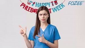 FOZEE Phlebotomist Week Banner, NO DIY | Phlebotomy Technician Appreciation Banner, Medical Team Celebration Supplies