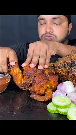 Eating Tandoori Whole Chicken 🍗🍗 l #mukbang #asmr #food #eating #foodie