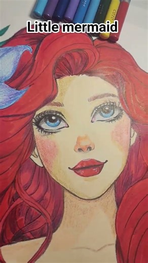 how to draw ariel? Check out the full video✨️✨️