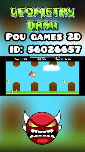 Pou games 2D #geometry dash