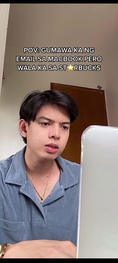 Creating an Email on MacBook at Starbucks