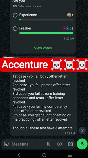 Accenture OFFER LETTER will be revoked,if u haven't follow properly ☠️☠️☠️