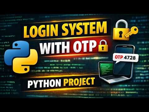 Python ATM Login System with OTP | Username Password Verification | While Loop Python Project