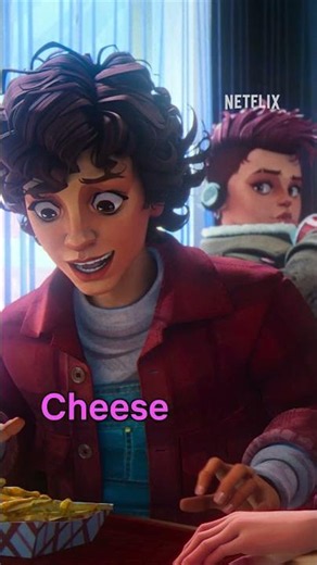 Wait until she tries CHILI cheese fries 🍟😂 Stranger Things: Tales From ’85