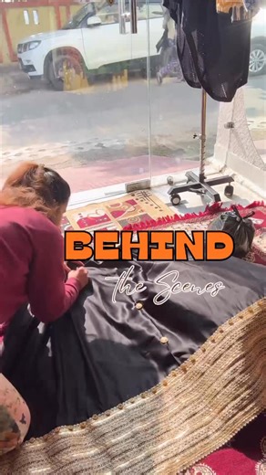 Neha Mehrotra on Instagram: "Frame na mile toh tension nahi… Designer ho toh solution khud nikalta hai 😌✨ Day 4 BTS — marking se embroidery tak, full jugaad mode ON. Agar aap bhi jugaad ke saath talented ho, comment 🔥"