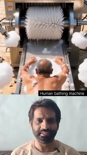 Human bathing machine👍✅ #instalike #instagram #viral #instagood #instadaily | Raminder Singh Taluja