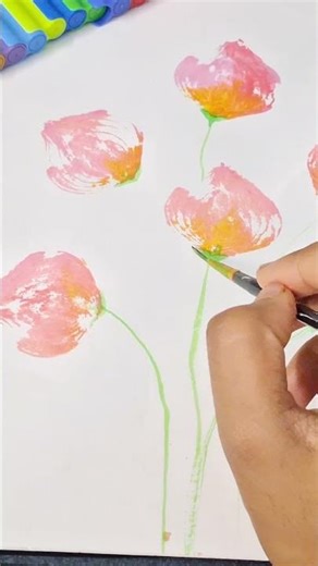 Vegetable Block Painting |Easy Block Printing with Vegetables |DIY Art Shorts#shorts #youtubeshorts