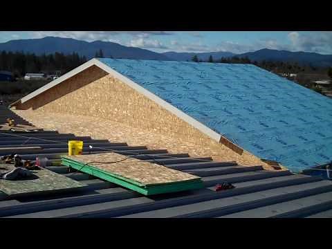 How to build a cricket on a low slope metal roof #4