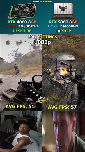 RTX 5060 Laptop vs RTX 4060 Desktop - Is the Laptop GPU Actually Faster?