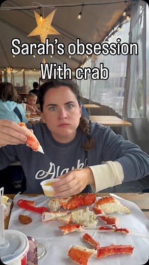 10K views · 19K reactions | #foryoupage #fypage #fyp #seafood #crab viral #comedyvideo #crab #food #alaska #juneau #humor #couplegoals #couplecomedy #vacations #couple #jokes #joke #comedy #thenandnow | Sarah Kraffty | Facebook