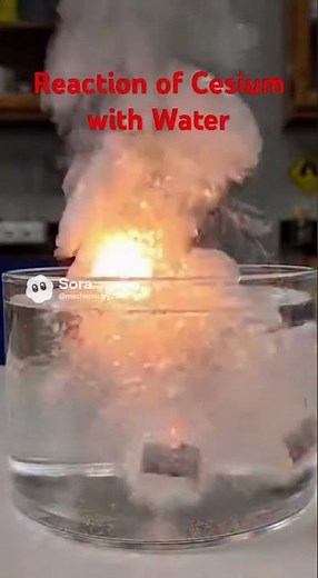 Reaction of Cesium with water MSChemistry
