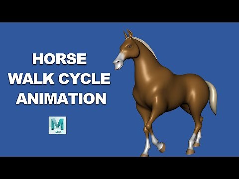 How To Create Horse Walk Cycle Animation In Maya Tutorial